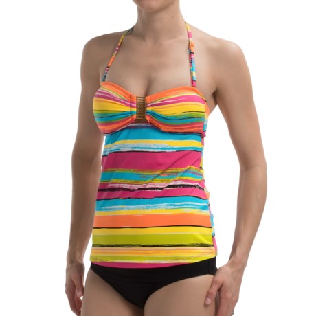 Anne Cole Painterly Striped Tankini (For Women)