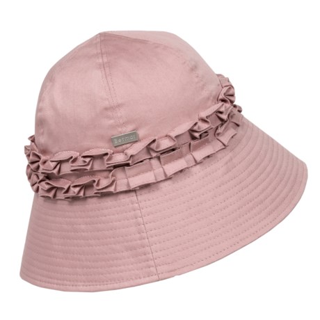 Betmar Gardenia Cotton Cloche Hat (For Women)