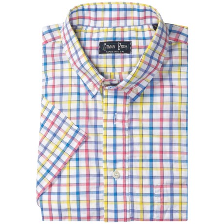 Gitman Brothers Traditional Fit Sport Shirt - Short Sleeve (For Men)