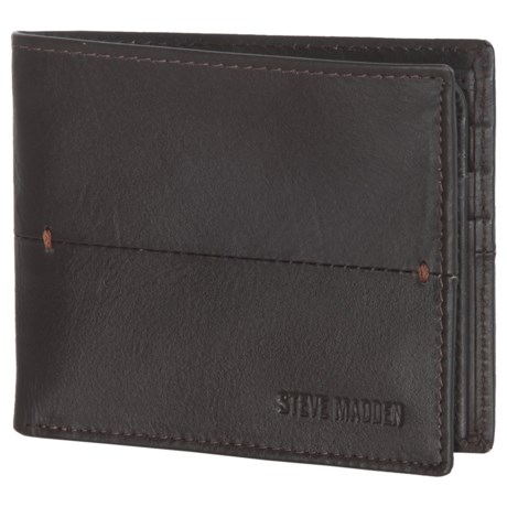 Steve Madden Buck Bar Passcase Wallet (For Men)