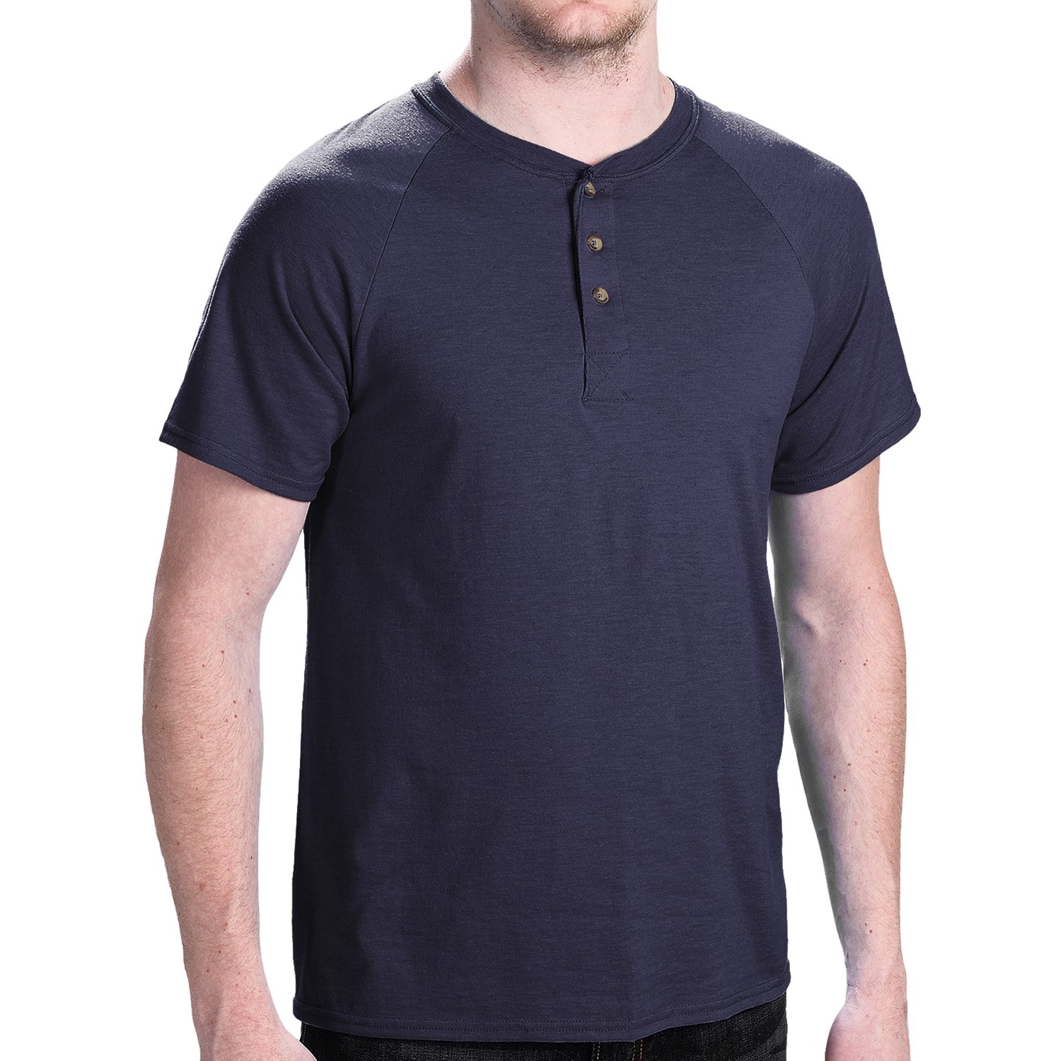 Hanes ComfortBlend® Henley Shirt (For Men) 9189D - Save 39%