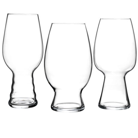 Spiegelau American Wit Craft Beer Glasses - Set of 3 for Witbier, IPA and Stout