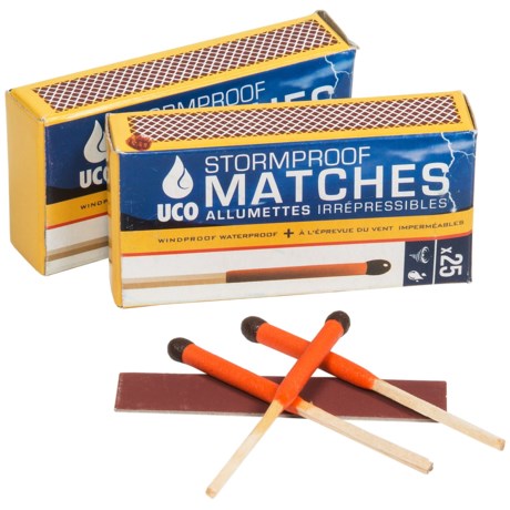 DO NOT USE! UCO Gear (Use 38391 UCO) UCO Stormproof Matches - 2-Pack, 50 Matches