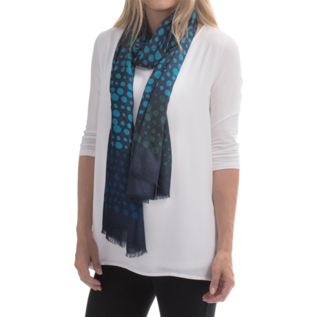 Forte Cashmere Silk-Cashmere Scarf - Ombre Dot Print (For Women)