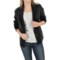 Forte Cashmere Wool-Cashmere Blazer - Ribbed Panels (For Women)