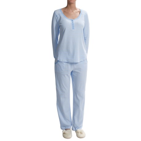 Carole Hochman Midweight Cotton Pajamas - Long Sleeve (For Women)
