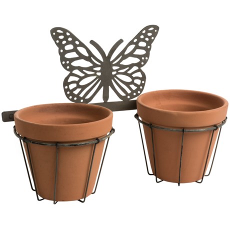 Napa Home & Garden Butterfly Wall Flower Pots