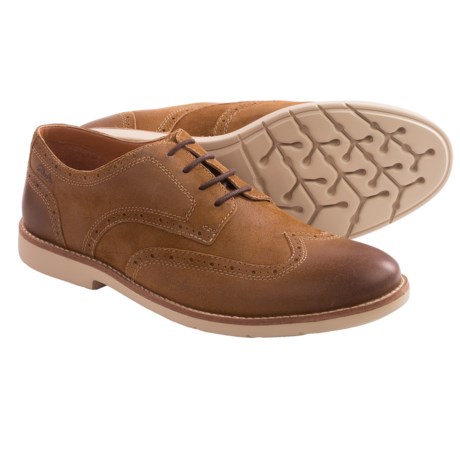 Clarks Raspin Brogue Shoes (For Men)