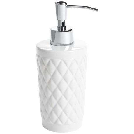 Barbara Barry Classic Quilted Porcelain Soap/Lotion Dispenser