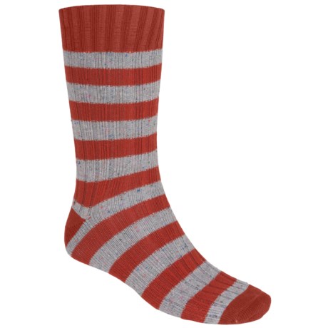 PACT Lighthouse Confetti Stripe Work Socks - Lightweight (For Men)