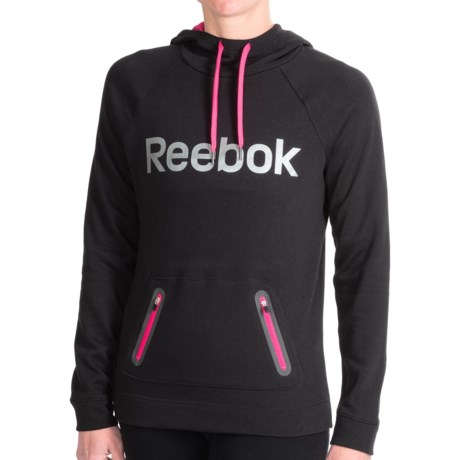 Reebok Contrast Elastic Hoodie (For Women)