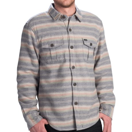 True Grit Sedona Stripe Shirt Jacket - Button Front, Sherpa Fleece Lining (For Men)
