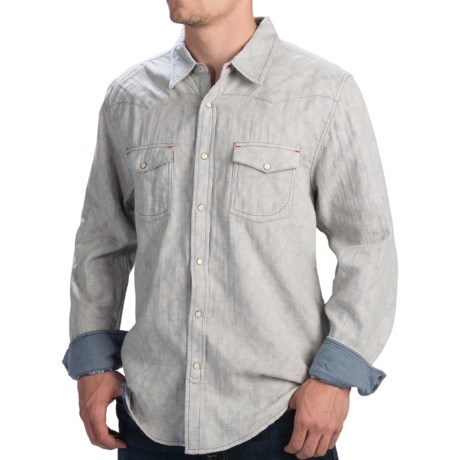 True Grit Vintage Double-Weave Western Shirt - Fully Lined, Snap Front, Long Sleeve (For Men)