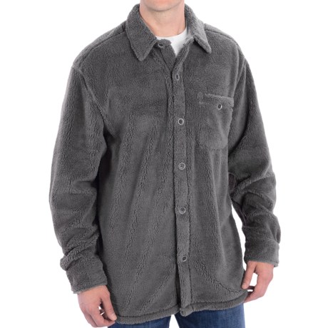True Grit Pebble Pile Big Fleece Shirt - Button Front, Long Sleeve (For Men)