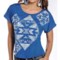 Rock & Roll Cowgirl Aztec Burnout Shirt - Short Dolman Sleeve (For Women)