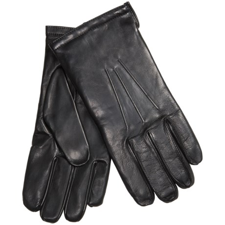 Grandoe Premium Sheepskin Leather Gloves - Touchscreen Compatible, Cashmere Lining (For Men)