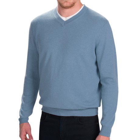 Forte Cashmere V-Neck Cashmere Sweater (For Men)