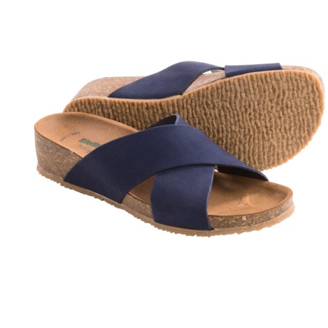 BioNatura Basilico Sandals - Nubuck, Wedge Heel (For Women)