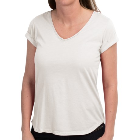 dylan Luxe Jersey V-Neck T-Shirt - Short Sleeve (For Women)