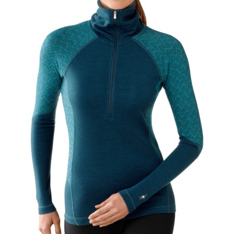 SmartWool NTS 250 Funnel Neck Base Layer Top - Midweight, Merino Wool, Long Sleeve (For Women)
