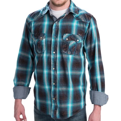 Petrol Eddie Plaid Shirt - Snap Front, Long Sleeve (For Men)