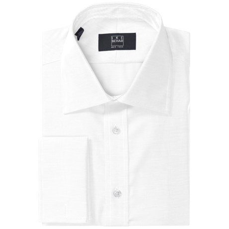 Ike Behar Black Label Solid Twill Dress Shirt - Spread Collar, French Cuffs, Long Sleeve (For Men)