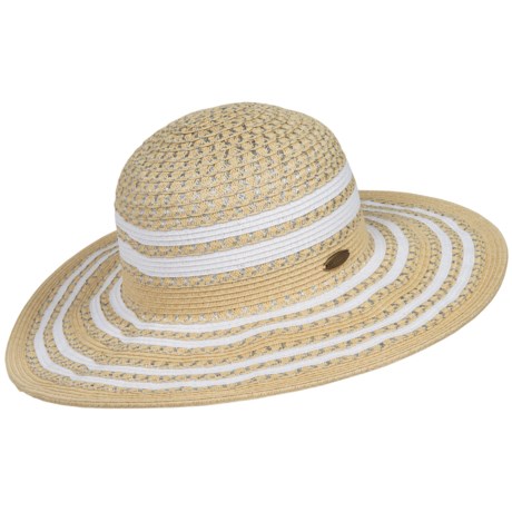 Dorfman Pacific Cappelli Multi-Tone Sparkle Sun Hat (For Women)