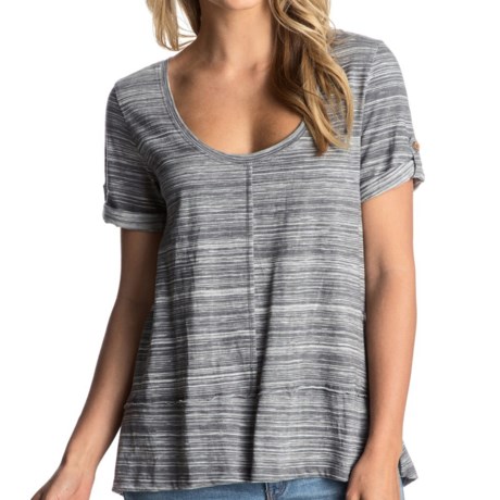 Roxy Malibu Lagoon Striped Shirt - Short Sleeve (For Women)