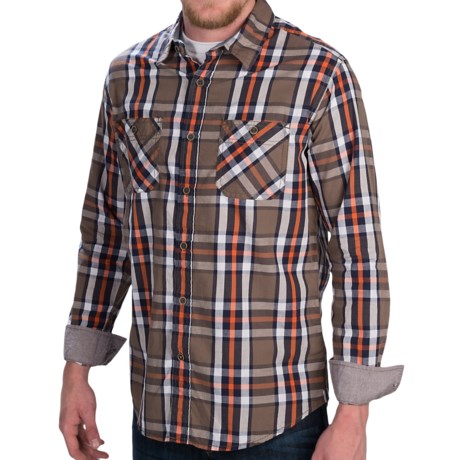Weatherproof Poplin Plaid Shirt - Button Front, Long Sleeve (For Men)