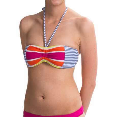 Roxy Sail Away Placement Bandeau Bikini Top (For Women)