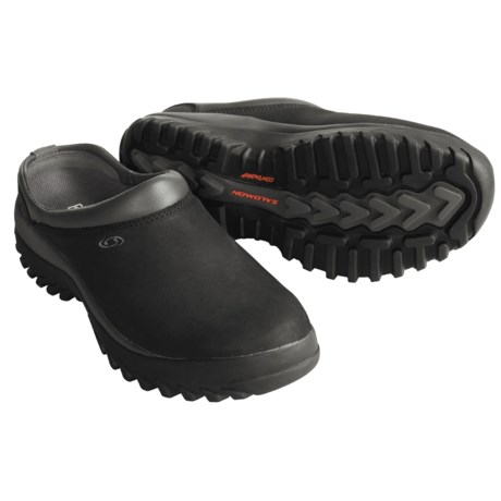 Beefy, comfy snow clogs - Review of Salomon Powderslide Leather Clogs ...