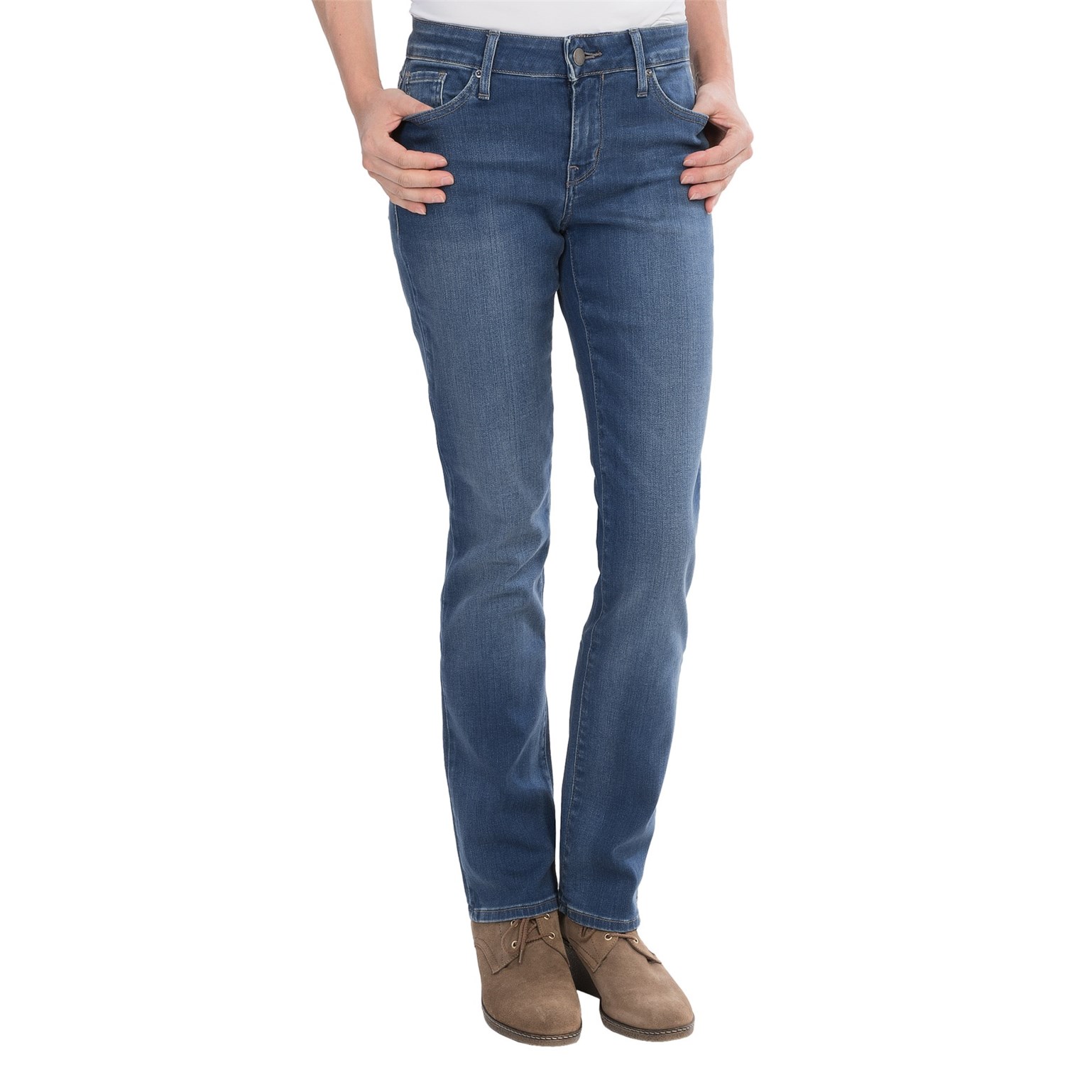 Calvin Klein Straight-Leg Jeans (For Women) 9369G - Save 42%