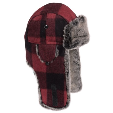 Weatherproof Retro Plaid Aviator Hat - Wool Blend, Insulated, Ear Flaps (For Men and Women)