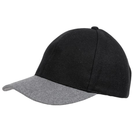 Weatherproof Two-Tone Baseball Cap - Wool Blend (For Men and Women)