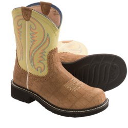 Ariat Fat Baby Heritage Cowboy Boots - 8”, Round Toe (For Women)