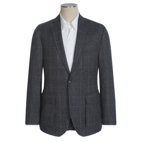 Flynt Raine Herringbone Sport Coat with Windowpane Overlay - Wool (For Men)