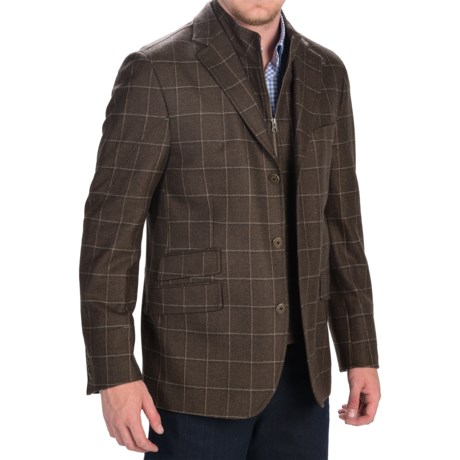 Flynt Rizzo Windowpane Sport Coat - Zip-Out Bib, Wool (For Men)