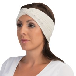 Laundry by Design Ribbed Headband - Metal Embellishments (For Women)