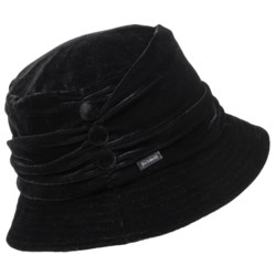 Betmar Tanzanite Velvet Bucket Hat (For Women)