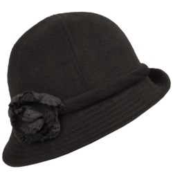 Betmar Deina Floral-Trim Bucket Hat (For Women)