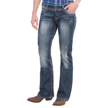 Stetson Flap Pocket Jeans - Low Rise, Bootcut (For Women)