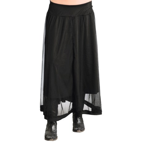 Roper Mesh Knit Maxi Skirt (For Women)