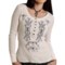 Roper Printed Knit Thermal Henley Shirt - Long Sleeve (For Women)