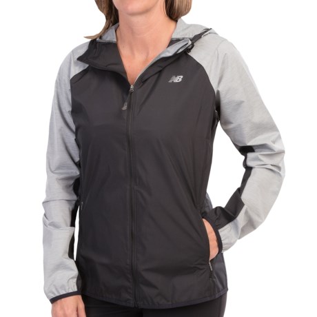 New Balance Surface Run Hooded Running Jacket (For Women)