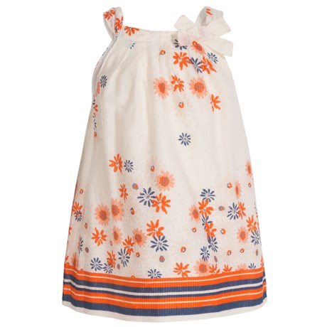 Specially made Flower Strap Dress - Fully Lined, Sleeveless (For Infant Girls)