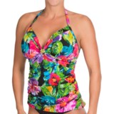 Caribbean Joe Aria Alyson Halter Tankini Top (For Women)