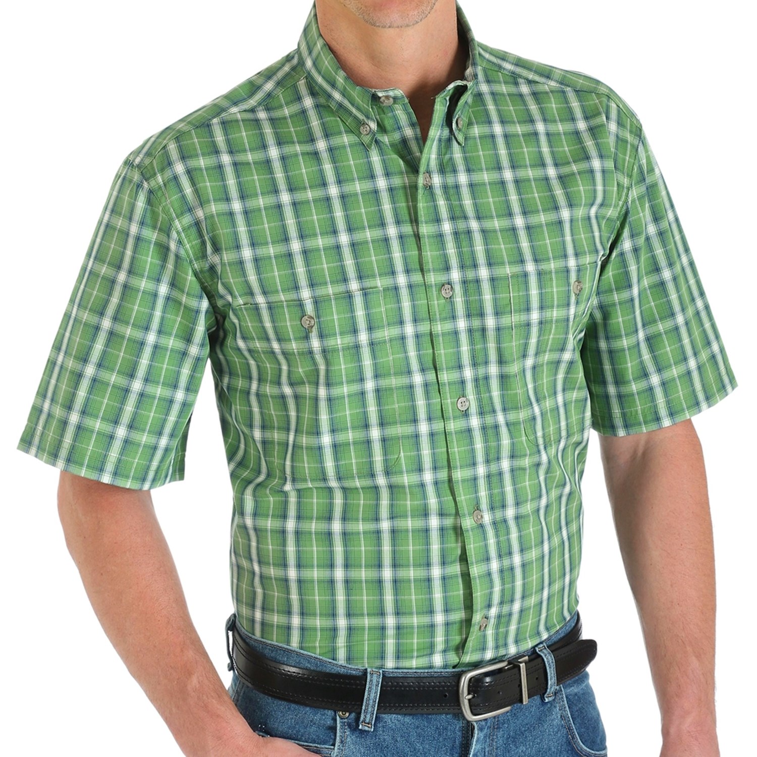 Wrangler Rugged Wear Wrinkle-Resistant Plaid Shirt (For Men) 9495D ...
