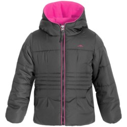 Pacific Trail Puffer Jacket with Neck Warmer - Fleece Lined (For Little Girls)