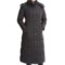 London Fog Quilted Down Trench Coat - Removable Hood (For Women)