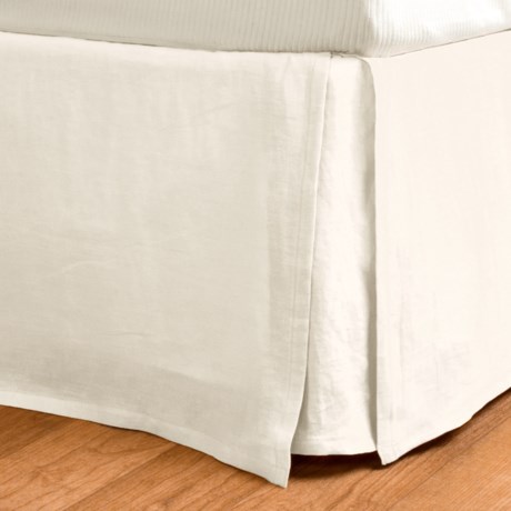 Coyuchi Relaxed Tailored Linen Bed Skirt - King